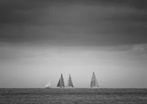 Three yachts