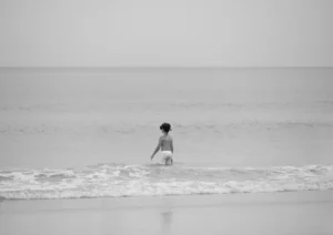 Boy with snorkel