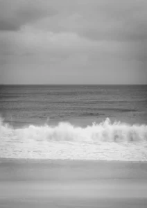 Black and white beach