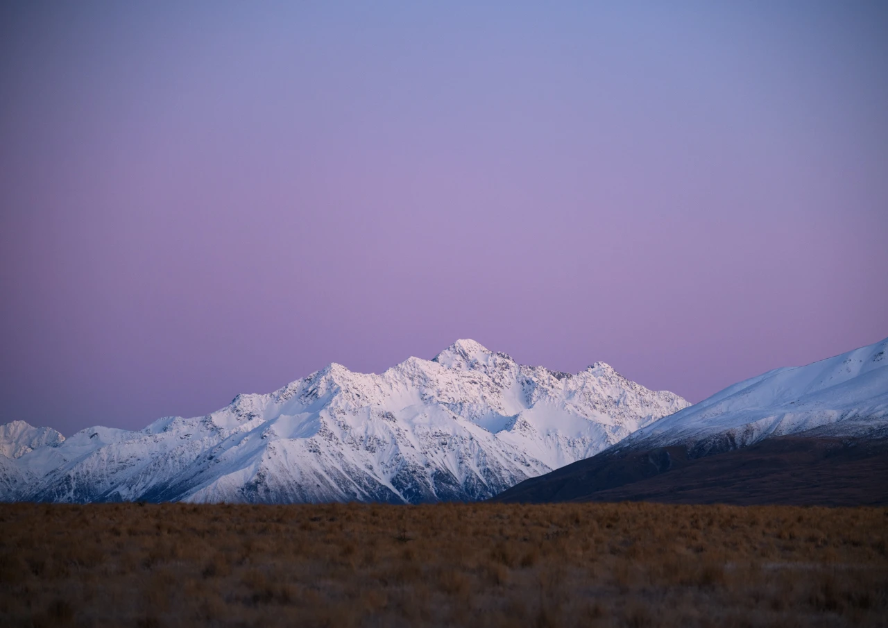 mountains and snow