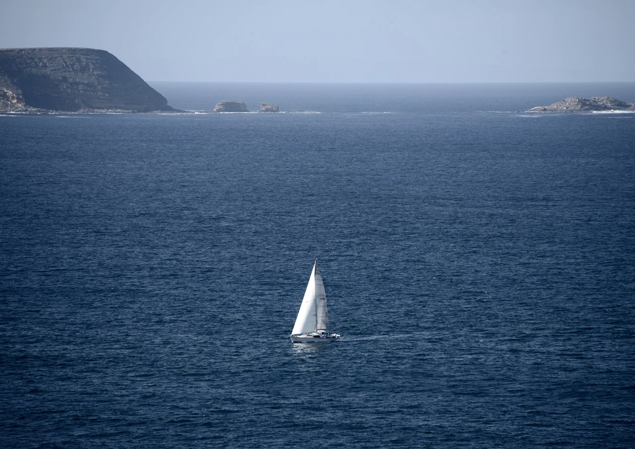 Yacht in the summertime