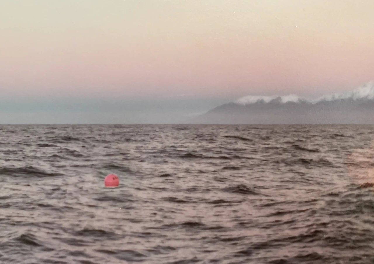 Setting off fishing in the early morning Kaikoura mountains