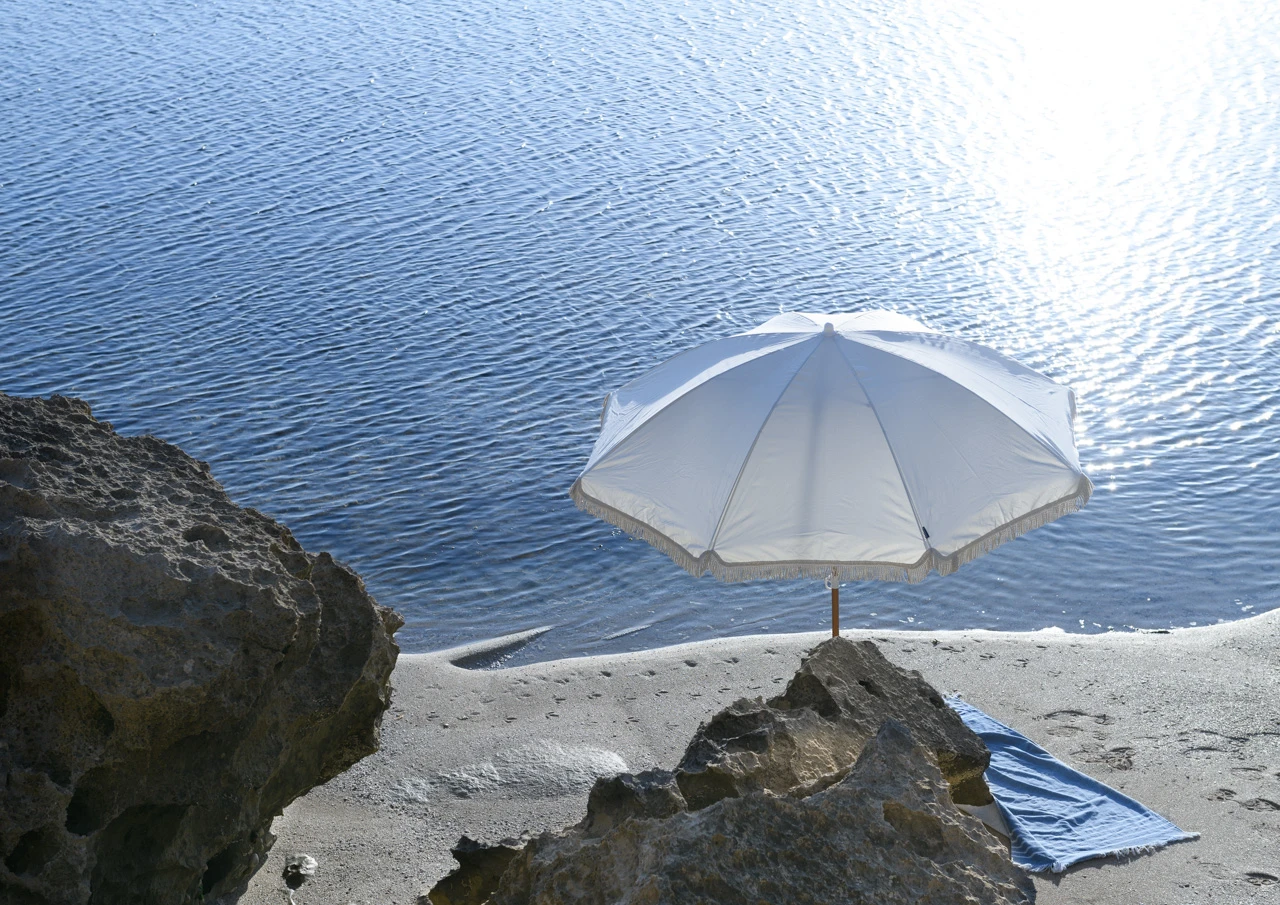 Umbrella and sunshine at the beach