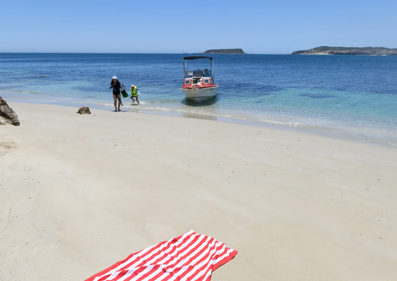 Boat and beach towel