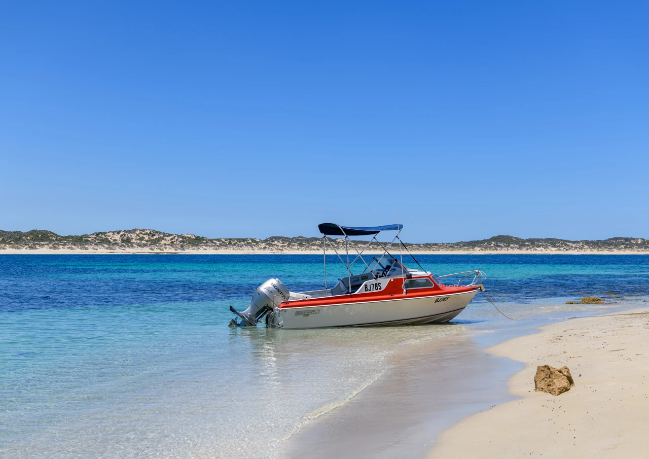 Boat on Middle Island Yorke Peninsula